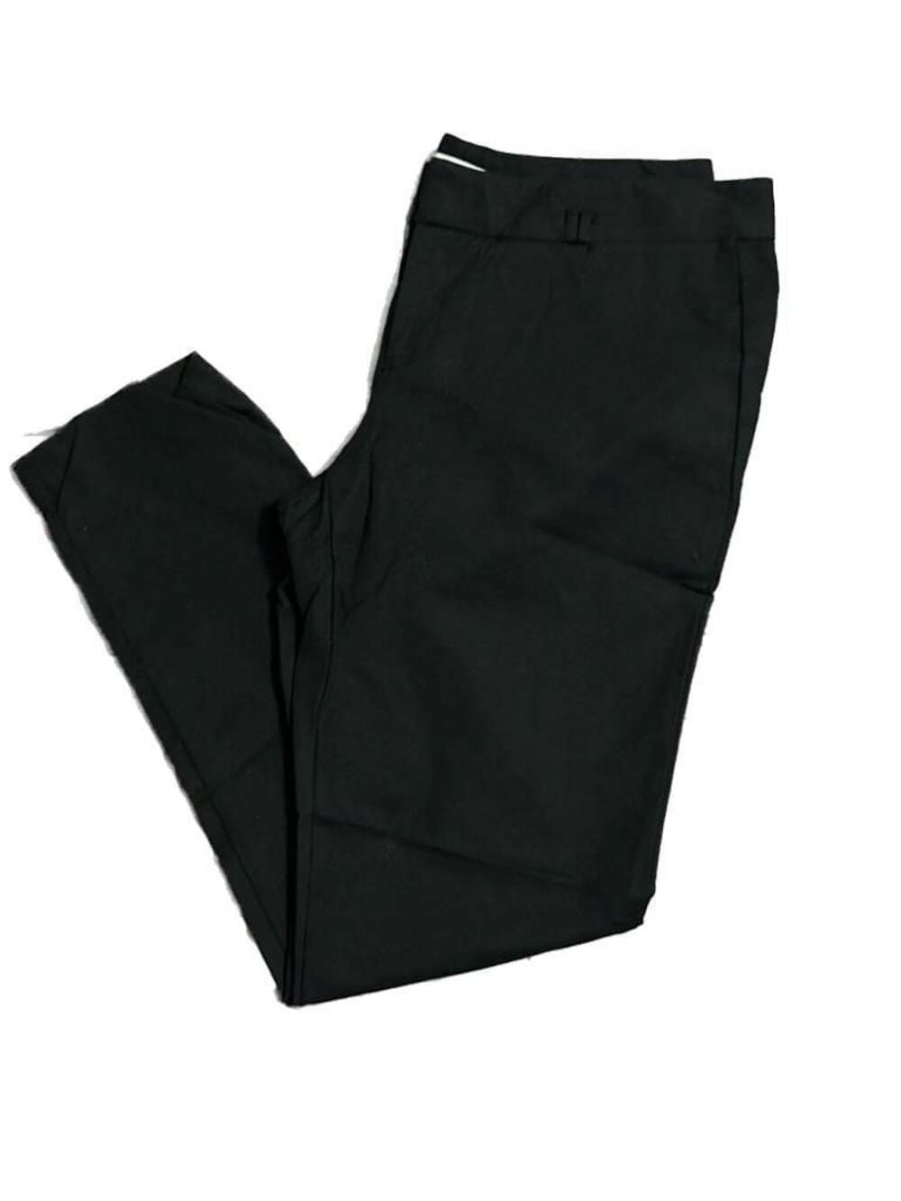 Calvin Klein Women's Black Cotton Blend Slim Fit Ankle Pants Size 12